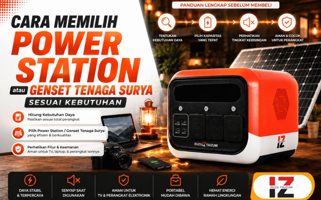 Cara Memilih Power Station atau Genset Tenaga Surya Sesuai Kebutuhan