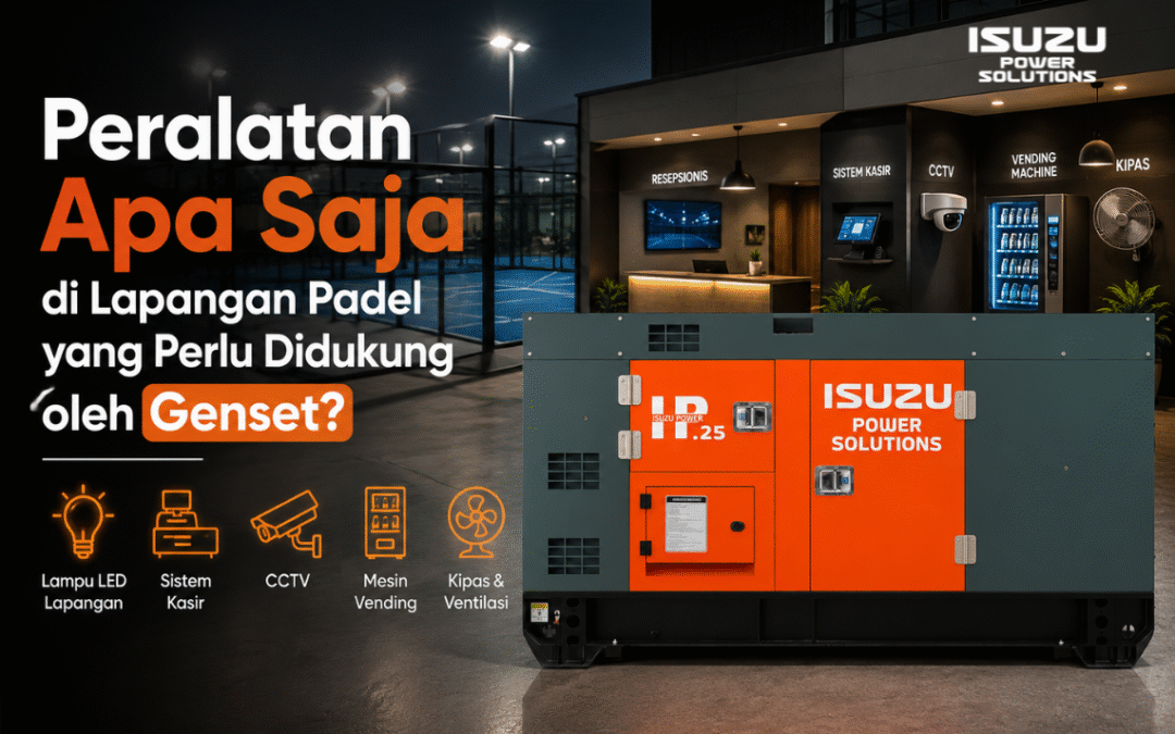 Peralatan Apa Saja di Lapangan Padel yang Perlu Didukung oleh Genset?