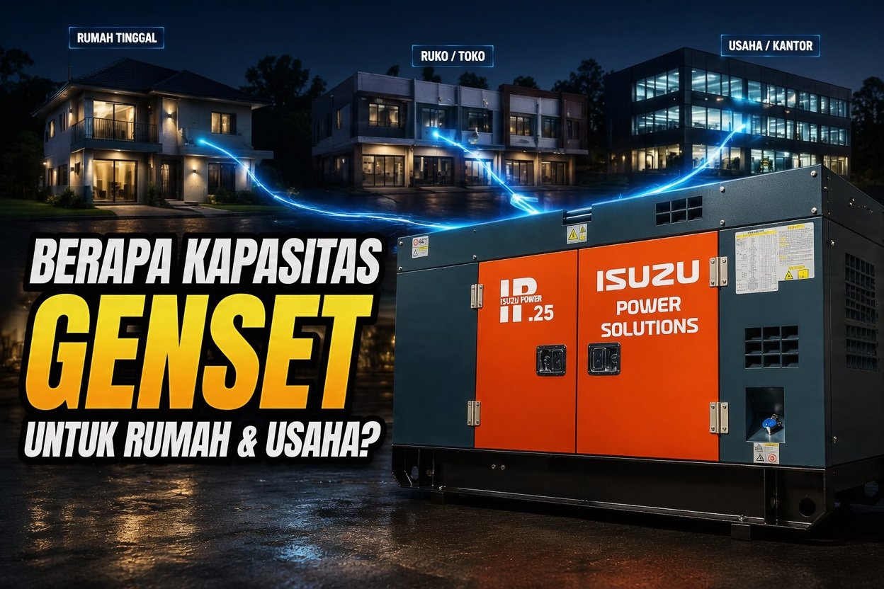 kapasitas genset untuk rumah dan usaha