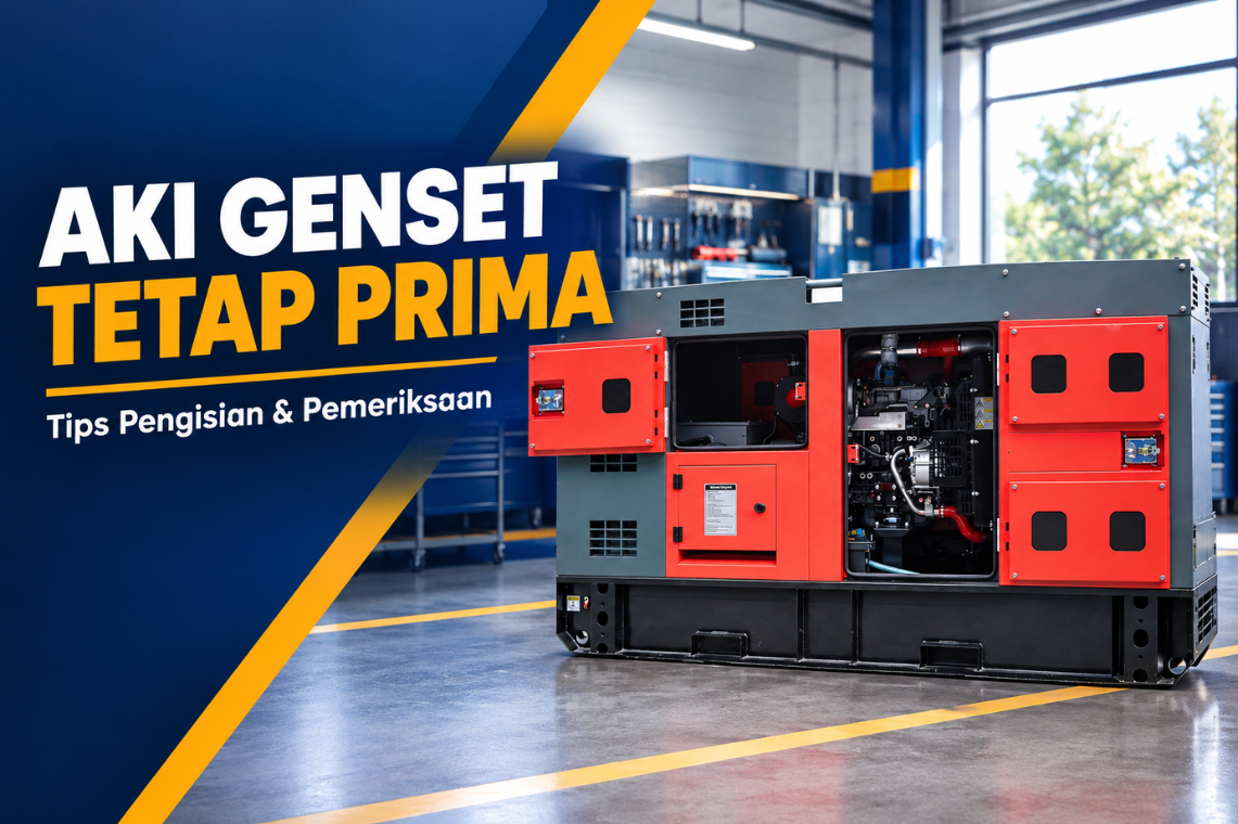 cara merawat aki genset